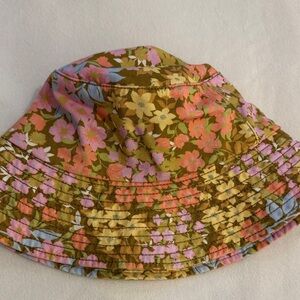 Billabong Floral Bucket Hat - Pink, Orange, Green nwot